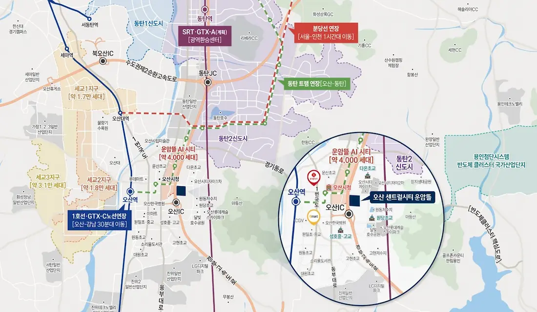 보도자료-오산 센트럴시티 운암뜰, AI시티·반도체 배후수요·광역교통망 기대감 속 공급.webp