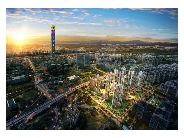 오산 센트럴시티 운암뜰, 1606세대 규모 조성